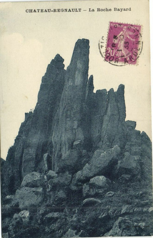 Carte postale ancienne Chateau-Regnault - La Roche Bayard