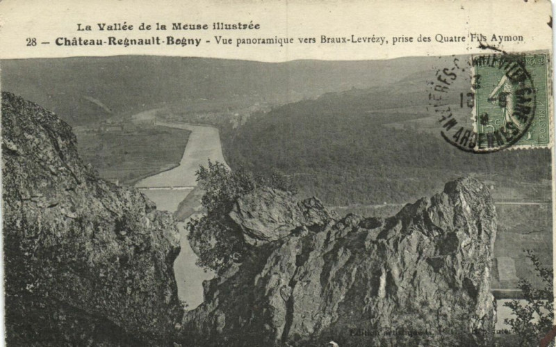 Carte postale ancienne La Vallée de la Meuse Illustrée Chateau-Regnault - Begny Vue ..