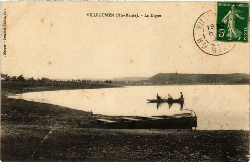 Carte postale ancienne Villegusien La Digue