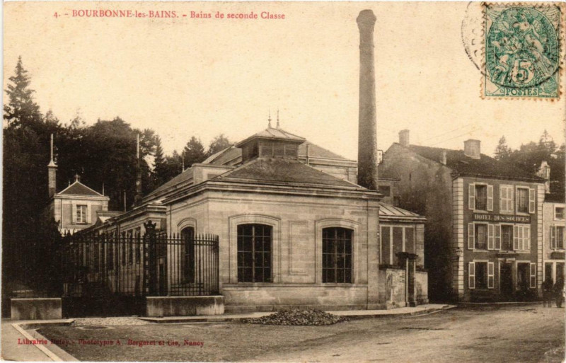 Carte postale ancienne Bourbonne-les-Bains Bains de seconde Classe à Bourbonne-les-Bains