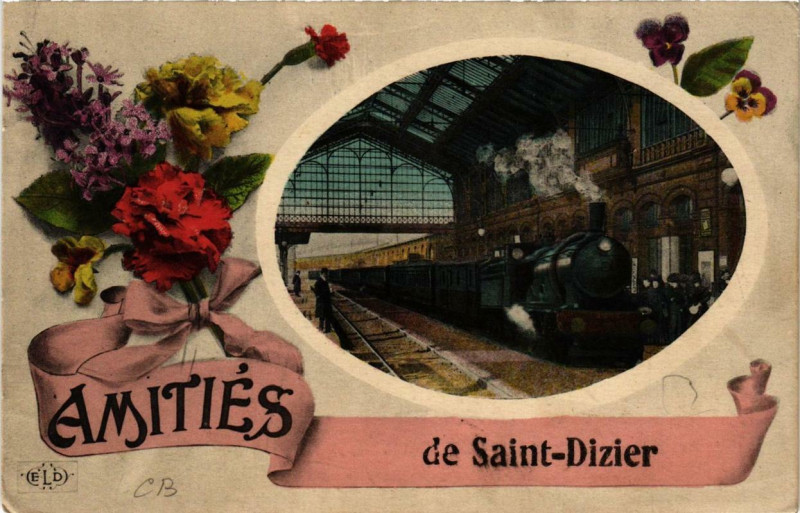 Carte postale ancienne Amities de Saint-Dizier à Saint-Dizier