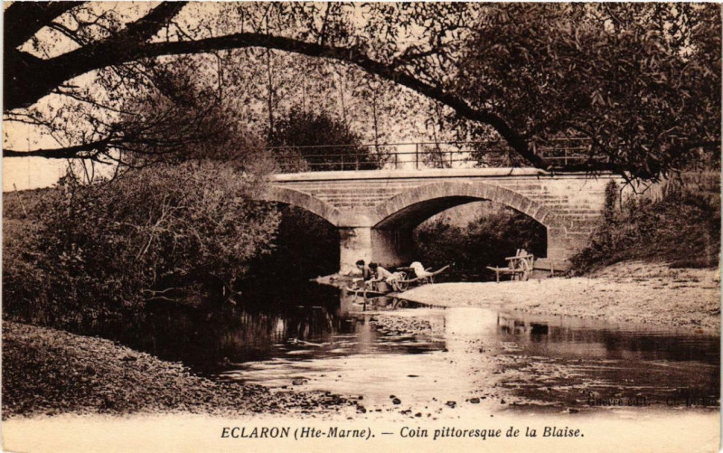 Carte postale ancienne Eclaron Coin pittoresque de la Blaise