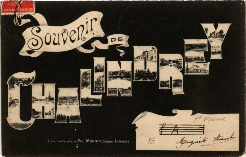 Carte postale ancienne Souvenir de Chalindrey à Chalindrey