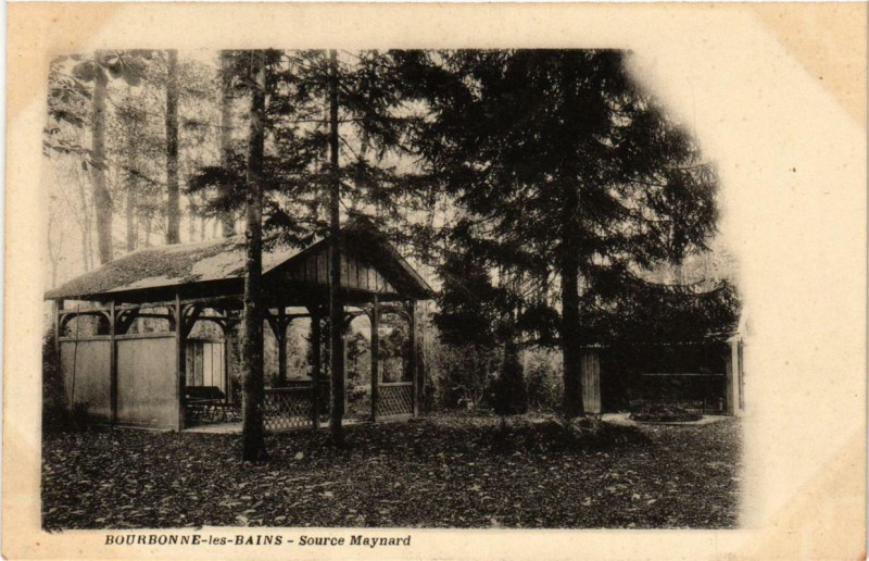 Carte postale ancienne Bourbonne-les-Bains Source Maynard à Bourbonne-les-Bains