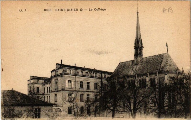 Carte postale ancienne Saint-Dizier Le College à Saint-Dizier