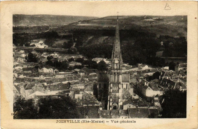 Carte postale ancienne Joinville Vue générale à Joinville