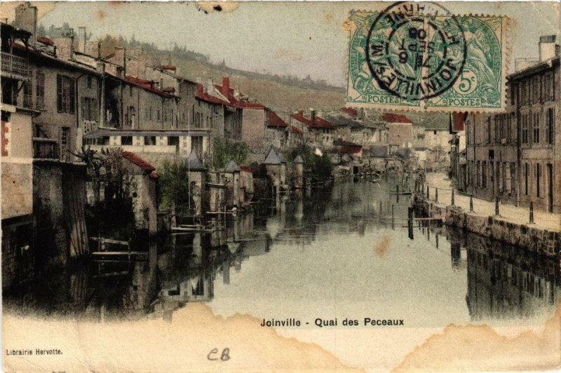 Carte postale ancienne Joinville Quai des Peceaux à Joinville