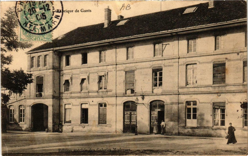 Carte postale ancienne Fabrique de Gants