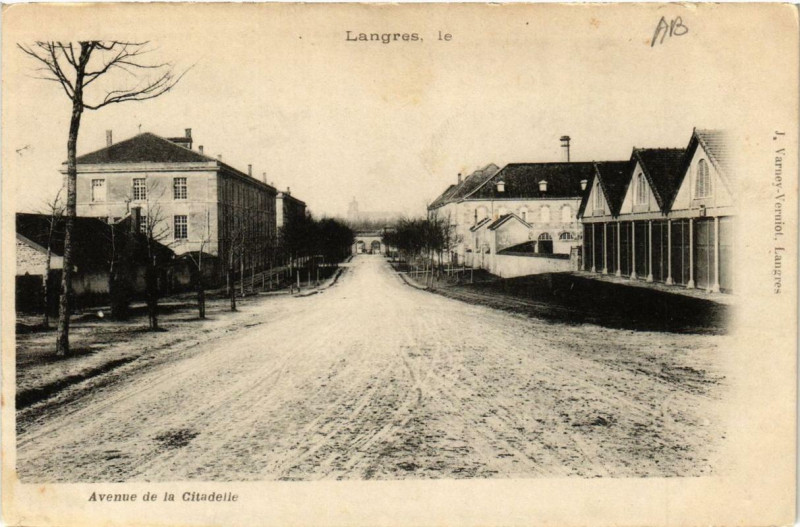 Carte postale ancienne Langres Avenue de la Citadelle à Langres