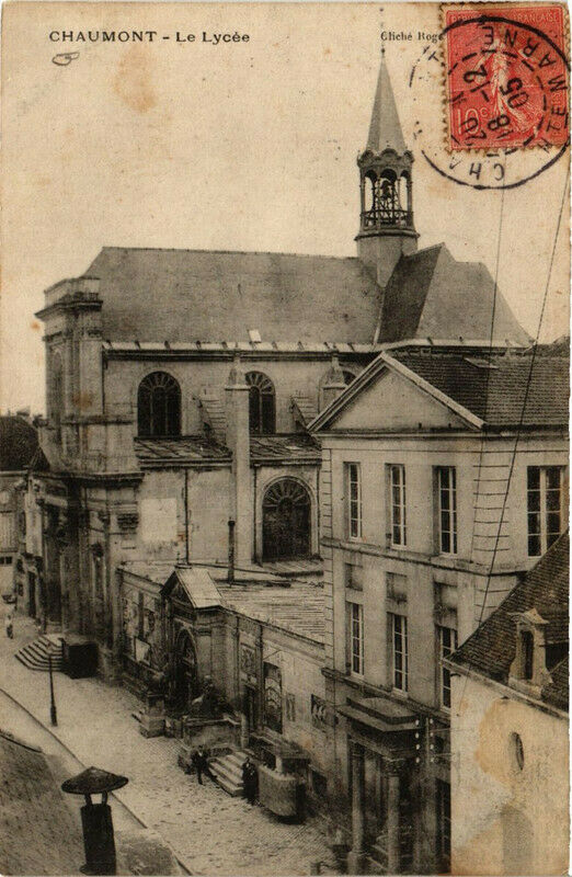 Carte postale ancienne Chaumont Le Lycée à Chaumont