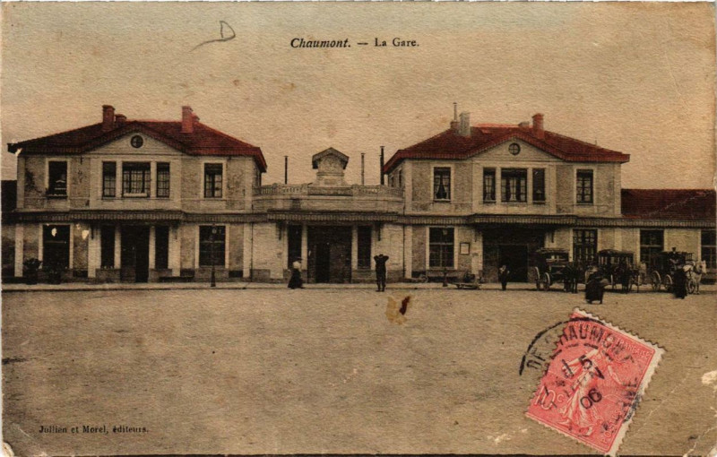 Carte postale ancienne Chaumont La Gare à Chaumont