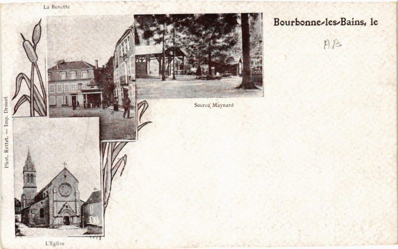 Carte postale ancienne Bourbonne-les-Bains à Bourbonne-les-Bains