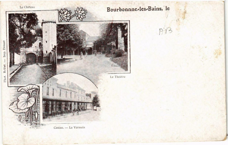 Carte postale ancienne Bourbonne-les-Bains à Bourbonne-les-Bains