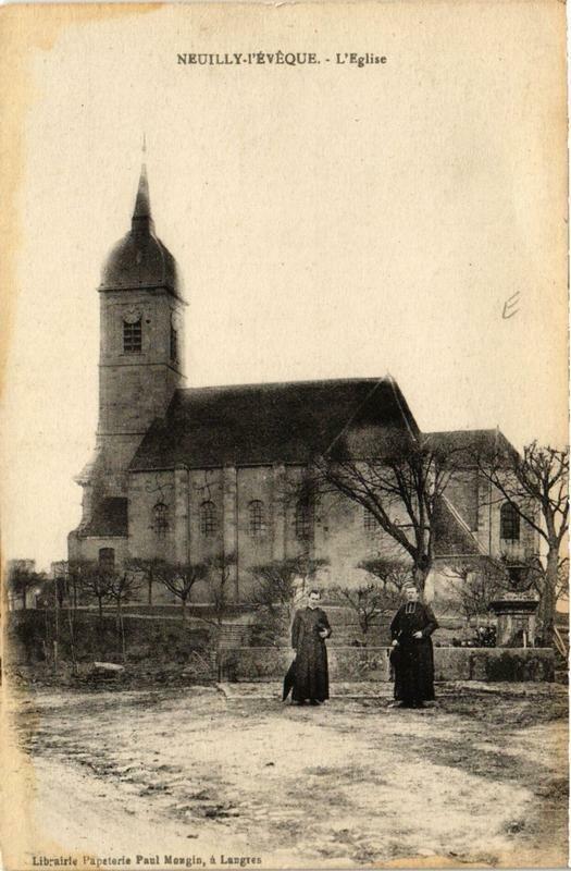 Carte postale ancienne Neuilly-l'Eveque Eglise à Neuilly-l'Évêque