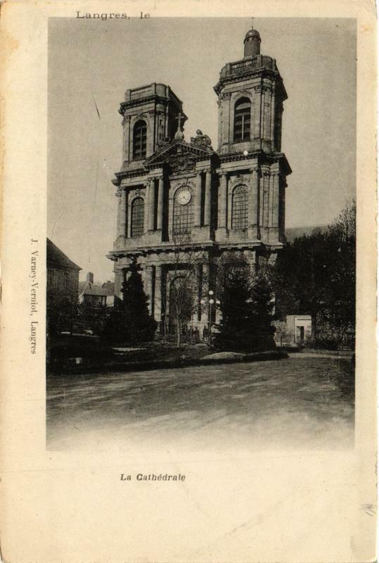 Carte postale ancienne Langres le La Cathédrale à Langres