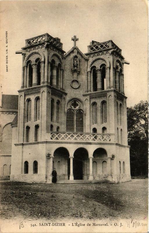 Carte postale ancienne Saint-Dizier Eglise de Marnaval à Saint-Dizier
