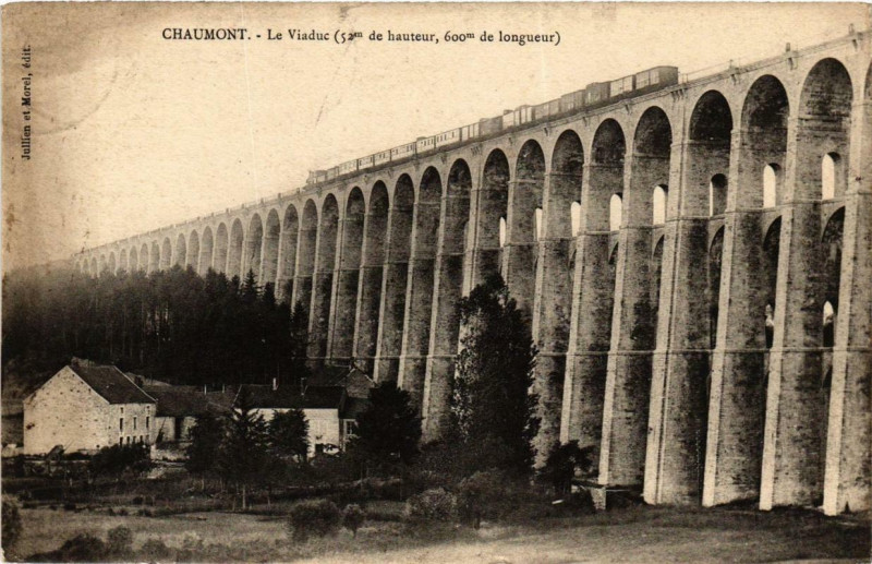 Carte postale ancienne Chaumont Le Viaduc à Chaumont