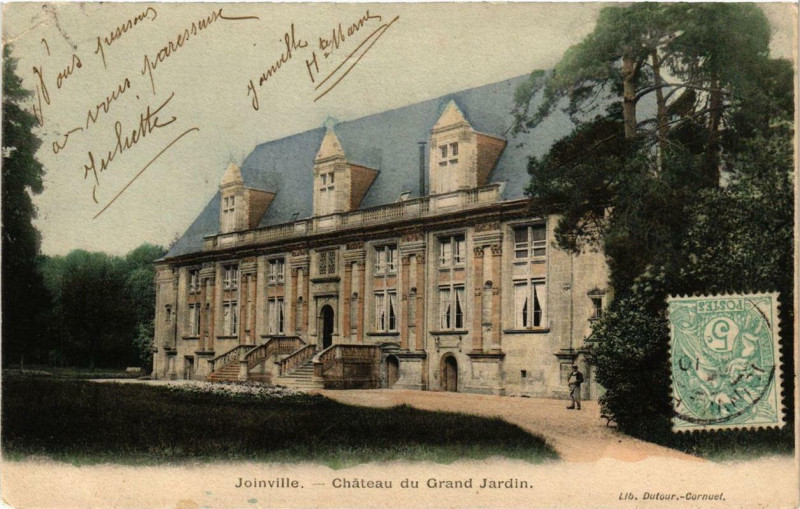 Carte postale ancienne Joinville Chateau du Grand Jardin à Joinville