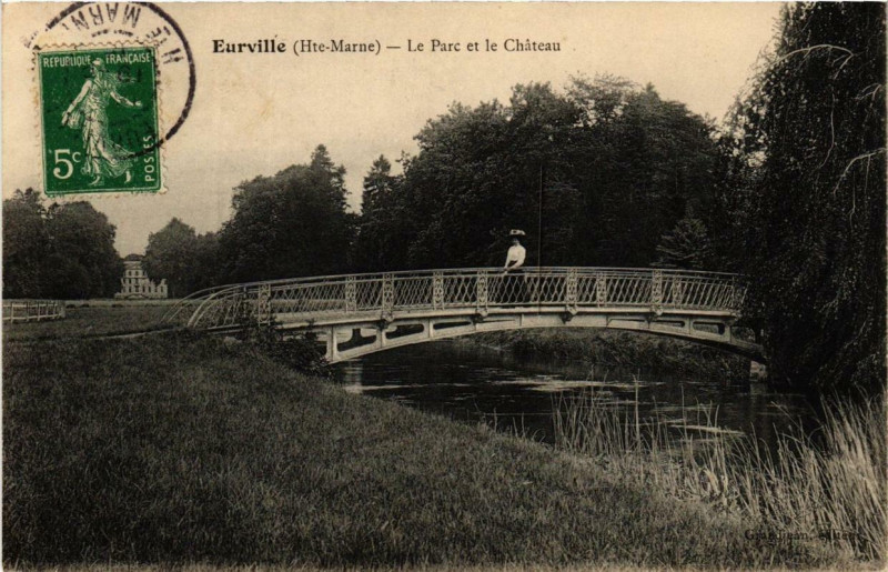 Carte postale ancienne Eurville Le Parc et le Chateau