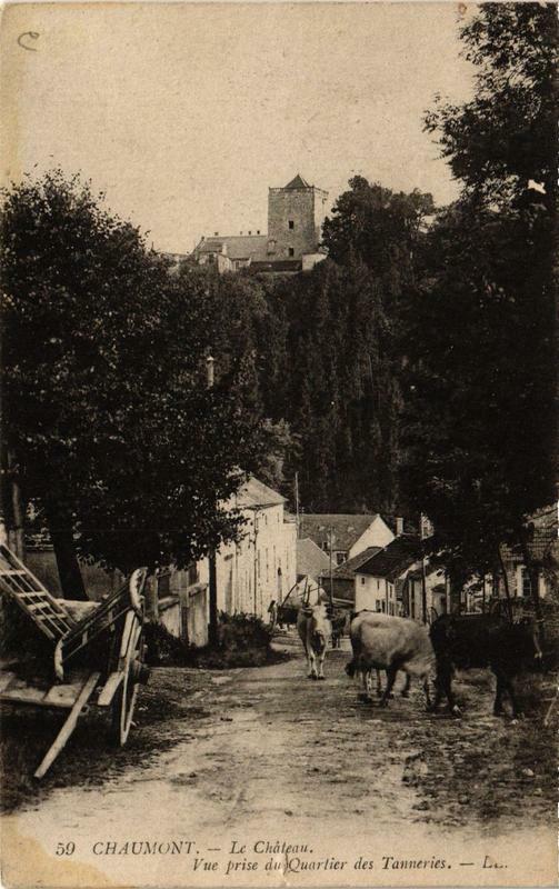 Carte postale ancienne Chaumont Le Chateau à Chaumont