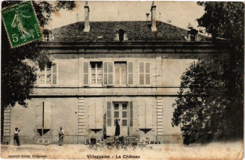Carte postale ancienne Villegusien Le Chateau