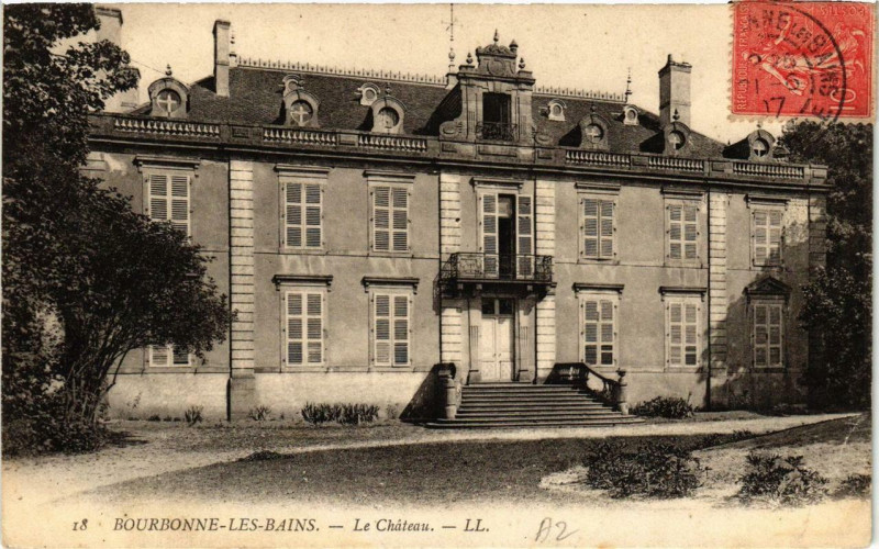 Carte postale ancienne Bourbonne-les-Bains Le Chateau à Bourbonne-les-Bains