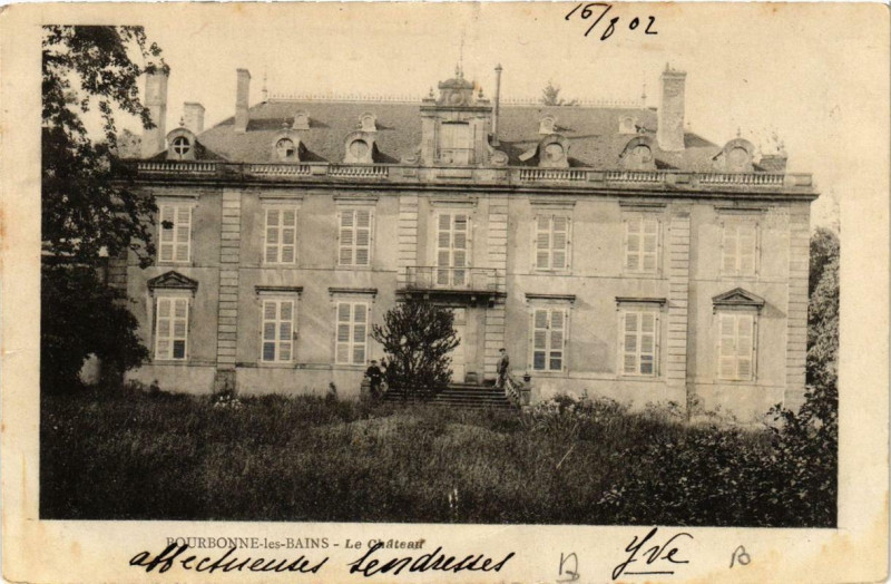 Carte postale ancienne Bourbonne-les-Bains Le Chateau à Bourbonne-les-Bains