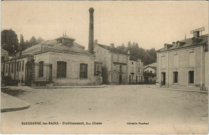 Carte postale ancienne Bourbonne-les-Bains Establissement à Bourbonne-les-Bains