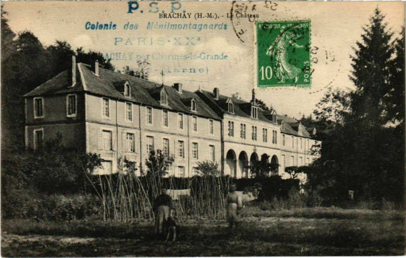 Carte postale ancienne Brachay - Le Chateau à Brachay