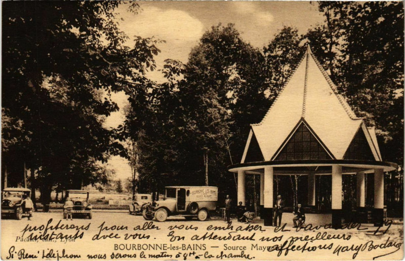 Carte postale ancienne Bourbonne-les-Bains - Source à Bourbonne-les-Bains