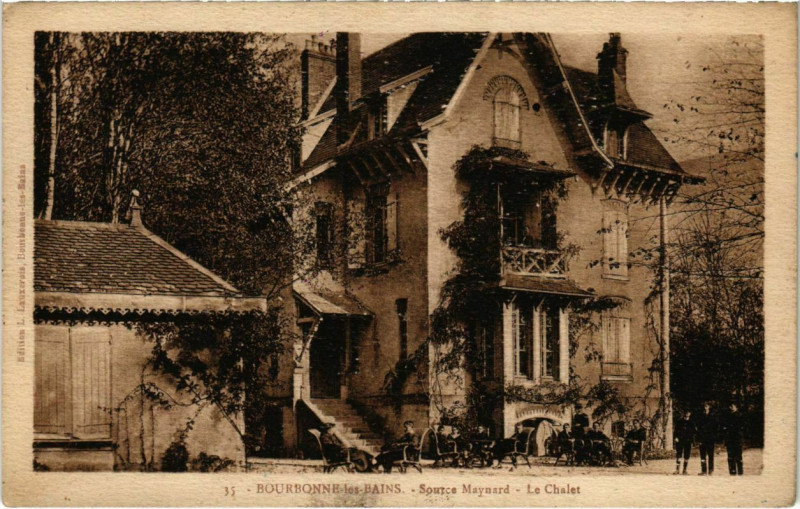 Carte postale ancienne Bourbonne-les-Bains - Source Maynard à Bourbonne-les-Bains