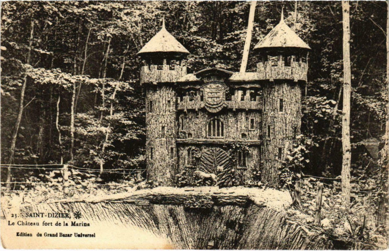 Carte postale ancienne Saint-Dizier - Le Chateau fort de la Marine à Saint-Dizier
