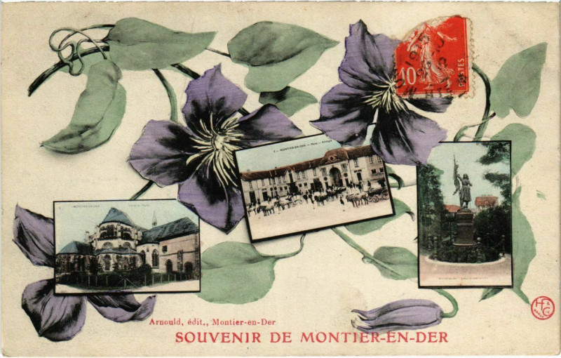 Carte postale ancienne Souvenir de Montier-en-Der