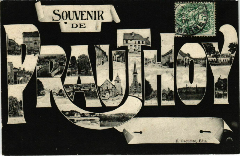 Carte postale ancienne Souvenir de Prauthoy