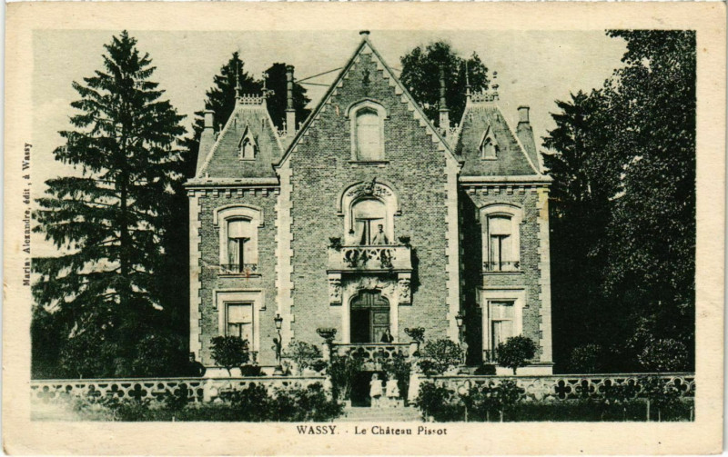 Carte postale ancienne Wassy - Le Chateau Pissot à Wassy