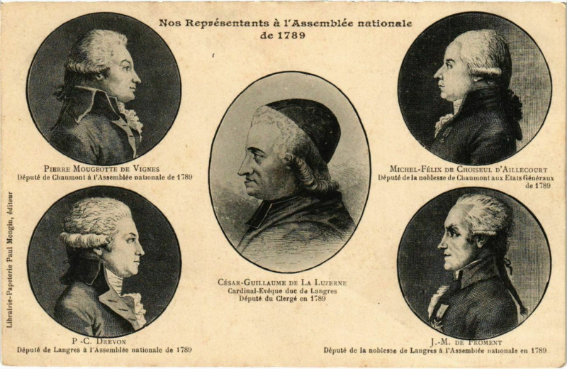 Carte postale ancienne Nos Representants a l'Assemblée nationale