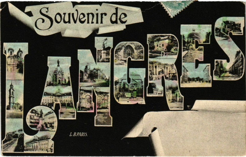 Carte postale ancienne Souvenir de Langres à Langres