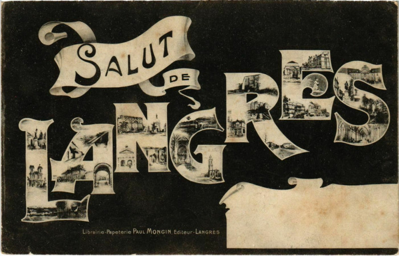 Carte postale ancienne Salut de Langres à Langres