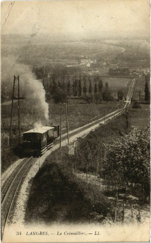 Carte postale ancienne Langres - La Cremaillere à Langres