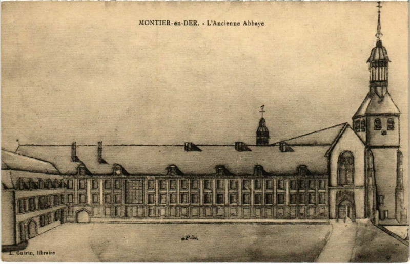 Carte postale ancienne Montier-en-Der - L'Ancienne Abbaye