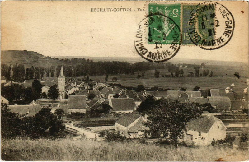 Carte postale ancienne Heuilley-Cotton - Vue générale