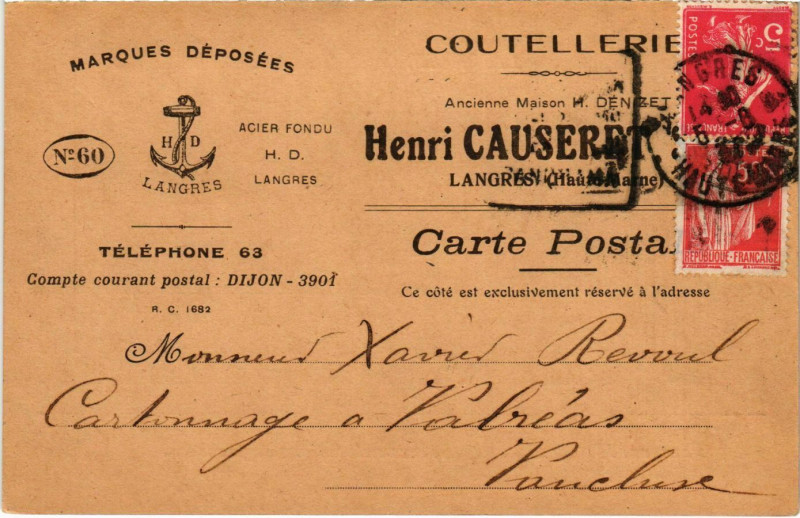 Carte postale ancienne Langres à Langres