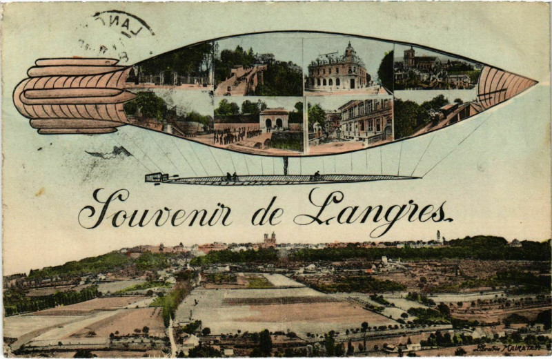 Carte postale ancienne Souvenir de Langres à Langres