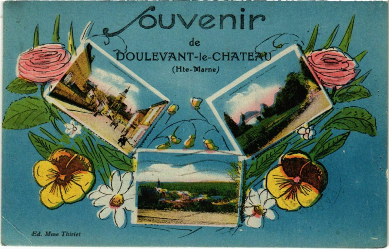 Carte postale ancienne Souvenir de Doulevant le Chateau