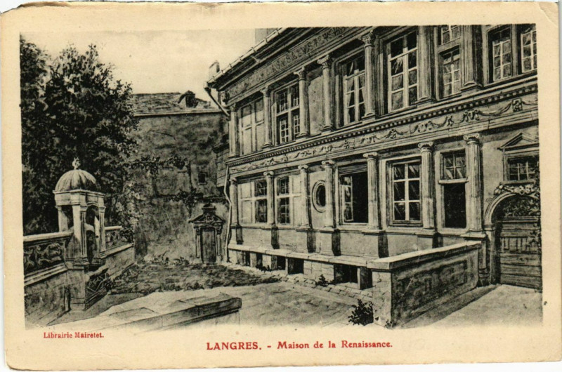 Carte postale ancienne Langres - Maison de la Renaissance à Langres