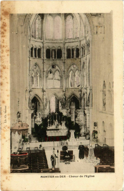 Carte postale ancienne Montier-en-Der - Choeur de l'Eglise