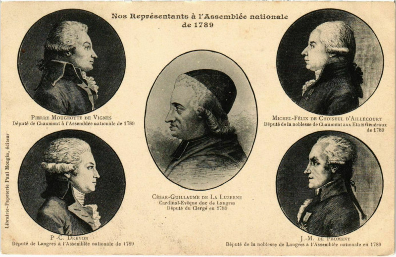 Carte postale ancienne Nos Representants a l'Assemblée nationale