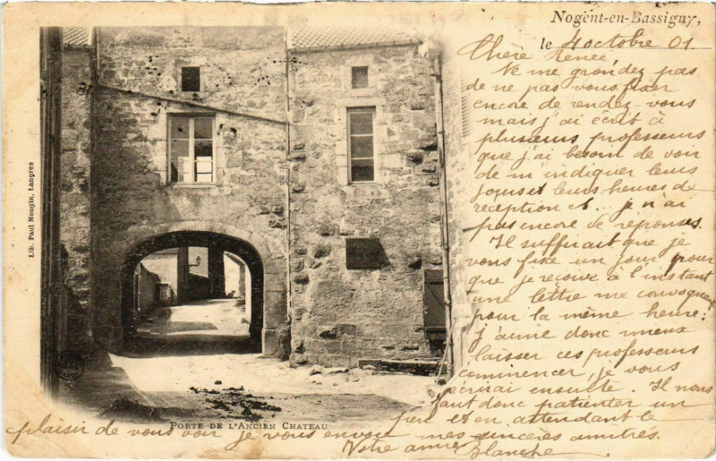 Carte postale ancienne Porte de l'Ancien Chateau