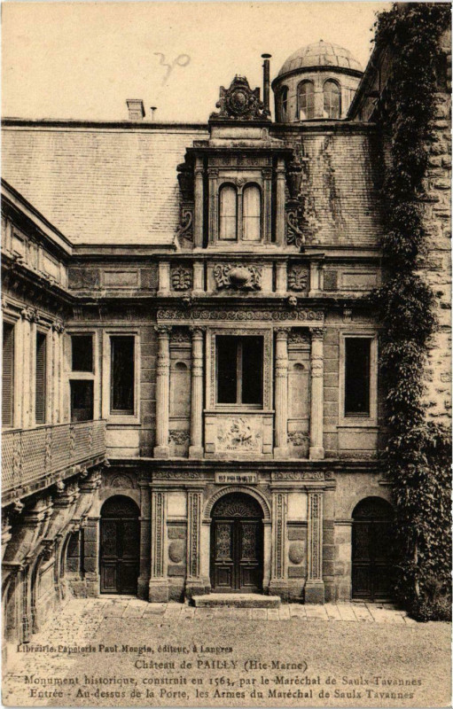 Carte postale ancienne Chateau du Pailly - Monument historique