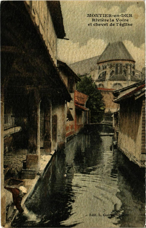 Carte postale ancienne Montier-en-Der - Riviere la Voire